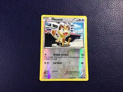 MEOWTH Pokemon card 80/99 Reverse Holo Next Destinies - Image 1
