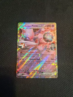 Team Rockets Mewtwo EX DRI 081/182 Play Pokemon Prize Pack League Stamp - Image 1