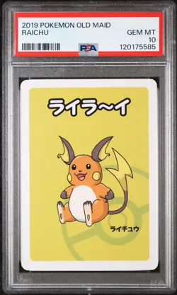 2019 POKEMON OLD MAID RAICHU PSA 10 - Image 1