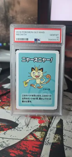 PSA 10 Meowth Old Maid Pokemon 2019 GEM MINT - Image 1