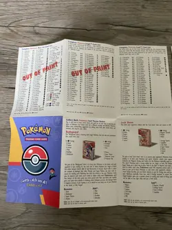 Pokemon Card List Vintage Booklet / Checklist Base set 2 - Image 2