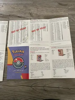 Pokemon Card List Vintage Booklet / Checklist Base set 2 - Image 3