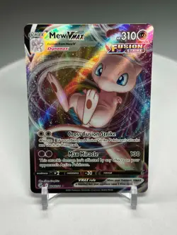 Pokemon Mew VMAX Ultra Rare SWSH08: Fusion Strike 114/264 Full Art NM Card - Image 1
