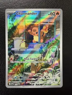 Pokemon Card - Charmander Scarlet & Violet Promo 044 Holo Illustration Rare NM - Image 1