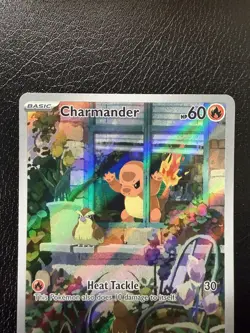 Pokemon Card - Charmander Scarlet & Violet Promo 044 Holo Illustration Rare NM - Image 2