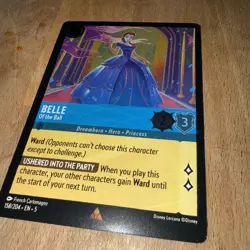 Disney Lorcana Belle of the Ball Cold Foil Card 158/204 NM-Mint Condition - Image 3