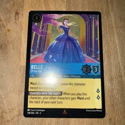 Disney Lorcana Belle of the Ball Cold Foil Card 158/204 NM-Mint Condition - Image 4