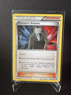 Giovanni's Scheme 138/162 2015 XY Breakthrough Pokemon Card TCG Non Holo - Image 1
