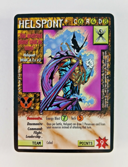 Helspont - Wildstorms CCG card (1995) WSCCG Limited, Rare WildCATs Character - Image 1
