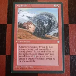 Mtg Mudslide LP/NM Ice Age Vintage Reserve List Rare Magic Card - Image 1