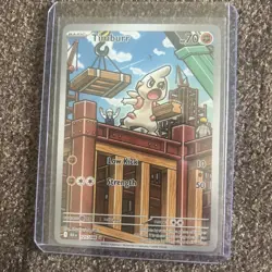 Pokemon TCG Timburr 125/086 Black Bolt Illustration Rare Holo Card - Image 2
