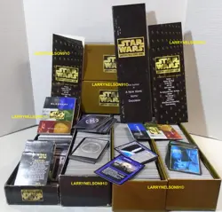 LOT 2500 + STAR WARS CCG CARDS YOUNG JEDI BOXES MANUALS LEIA LUKE VADER SHIPS US - Image 1