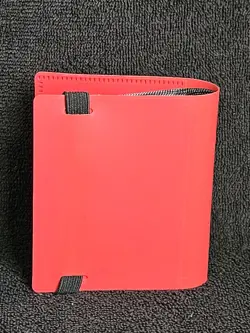 Cardguard Mini Binder With Strap Holds 40 Cards - Red - 1 Pocket Side Loading - Image 3