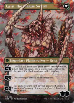 MTG Grist, Voracious Larva (Borderless) (446) | NM | Modern Horizons 3 {MH3} - Image 2
