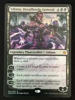 1x MTG Liliana, Dreadhorde General (Foil) - War of the Spark (WAR) #97 - Magic - Image 1