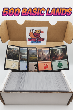500 Basic Lands Magic The Gathering Lands - From Mixed Sets 100 Of Each Land - Image 1