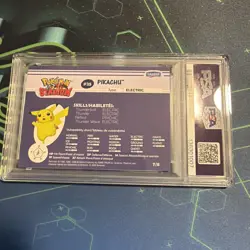 2000 Danone Pokemon Stadium Tip Shiny Gold PIKACHU PSA 9 #7/8 - Image 2
