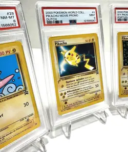 PIKACHU WORLD COLLECTION POKEMON 1999 - 2000 COMPLETE PSA 9 & 8 SET +BINDER🌍⚡ - Image 3