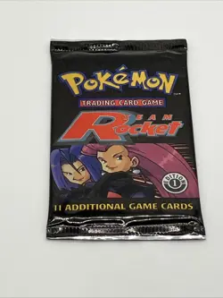 HEAVY Pokemon First 1st Edition Team Rocket Booster Foil Pack (Please Read) - Image 3
