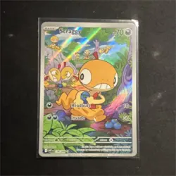 Pokemon Scraggy SV11W White Flare Illustration Rare Full Art Holo 138/086 70 HP - Image 1