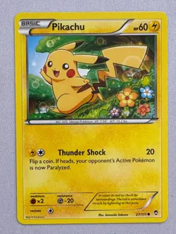 Pikachu 27/111 Common Furious Fists Pokemon Near Mint - Image 1