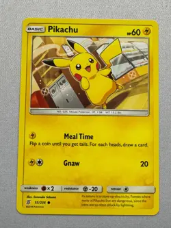 Pikachu 55/236 Common Unified Minds Pokemon Near Mint - Image 1