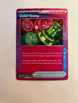 Twilight Masquerade Unfair Stamp 165/167 Holo ACE Spec Rare Pokemon TCG - Image 1