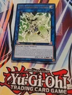 Yugioh PSY-Framelord Lambda Gold Letter Rare MGED LP 1st Edition - Image 2