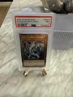 2024 Yu-gi-oh! Blue-Eyes White Dragon RA03-EN079 Platinum PSA 9 Mint - Image 1