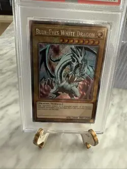 2024 Yu-gi-oh! Blue-Eyes White Dragon RA03-EN079 Platinum PSA 9 Mint - Image 2