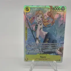 Bandai One Piece Nami EB03-053 Super Rare Special Edition Holo 6000 Power - Image 1