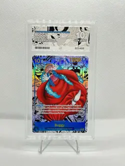 One Piece Buggy OP09-051 Manga Alternate Art English Ace 10 Perfect Sub Grades - Image 1