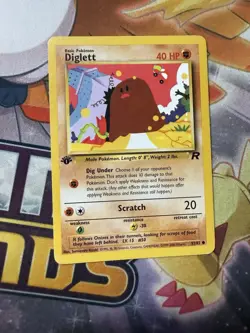 Pokemon TCG Diglett 52/82 Team Rocket Common card 1st Edition - Image 1