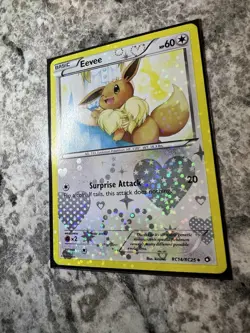 Eevee RC14/RC25 Legendary Treasures: Radiant Collection Holo Pokemon Card - Image 2