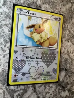 Eevee RC14/RC25 Legendary Treasures: Radiant Collection Holo Pokemon Card - Image 3