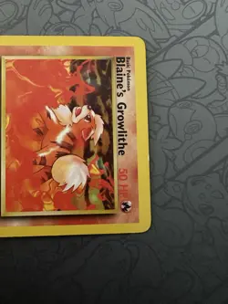 Blaine’s GROWLITHE Pokemon TCG Trading Card - 62/132 Gym Heroes - Image 3