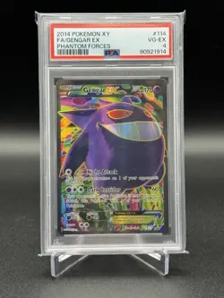Pokemon TCG XY Phantom Forces Gengar EX Full Art Ultra Rare Card 114/119 PSA 4 - Image 1