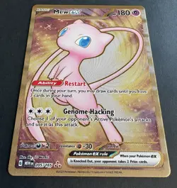 Mew Ex 205/165 Pokemon 151 Secret Rare Metal Card NM - Image 2