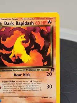 Pokemon Dark Rapidash Rare Card Team Rocket Set 44/82 - Image 3