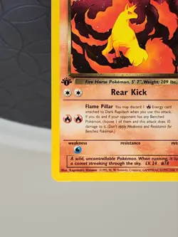 Pokemon Dark Rapidash Rare Card Team Rocket Set 44/82 - Image 4