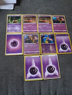 Pokemon TCG Pumpkaboo And Gourgeist 10 Card Lot With 4 Psychic Energies - Image 1