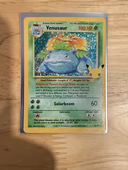 Pokemon TCG Venusaur Classic Collection Holo Rare Card 15/102 NM Condition #2 - Image 1