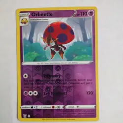 Pokemon Battle Styles Reverse Holo Orbeetle Card 65/163 - Same Day Shipping! - Image 1
