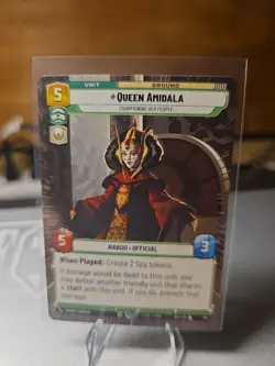 🔥 Star Wars Unlimited Queen Amidala Hyperspace #365 Card Secrets Of Power - Image 1