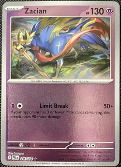 Zacian 045/094 Me02: Phantasmal Flames Reverse Holo - Pokemon Card - Image 1