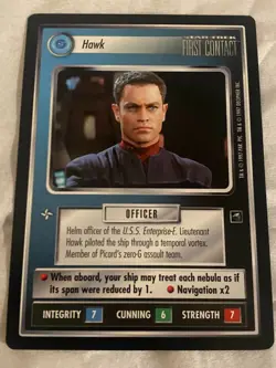 Star Trek CCG 1E FC HAWK Card - Image 1