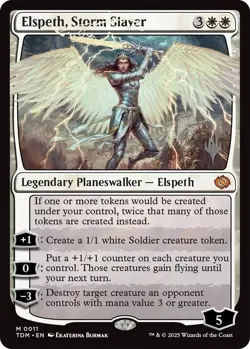 MTG Elspeth, Storm Slayer Foil Tarkir Dragonstorm Promo Pack NM - Image 1