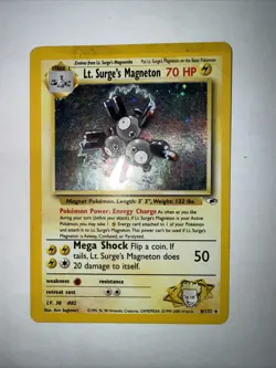 Lt. Surge’s Magneton 8/132 Gym Heroes Holo 2000 Pokemon Card [NM] - Image 1