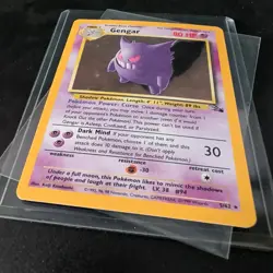 Gengar Holo - Pokemon Fossil 5/62 Unlimited Lp - Image 2