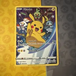 Pokemon Pikachu SWSH020 Promo Basic Sword & Shield Pokemon TCG - Image 1
